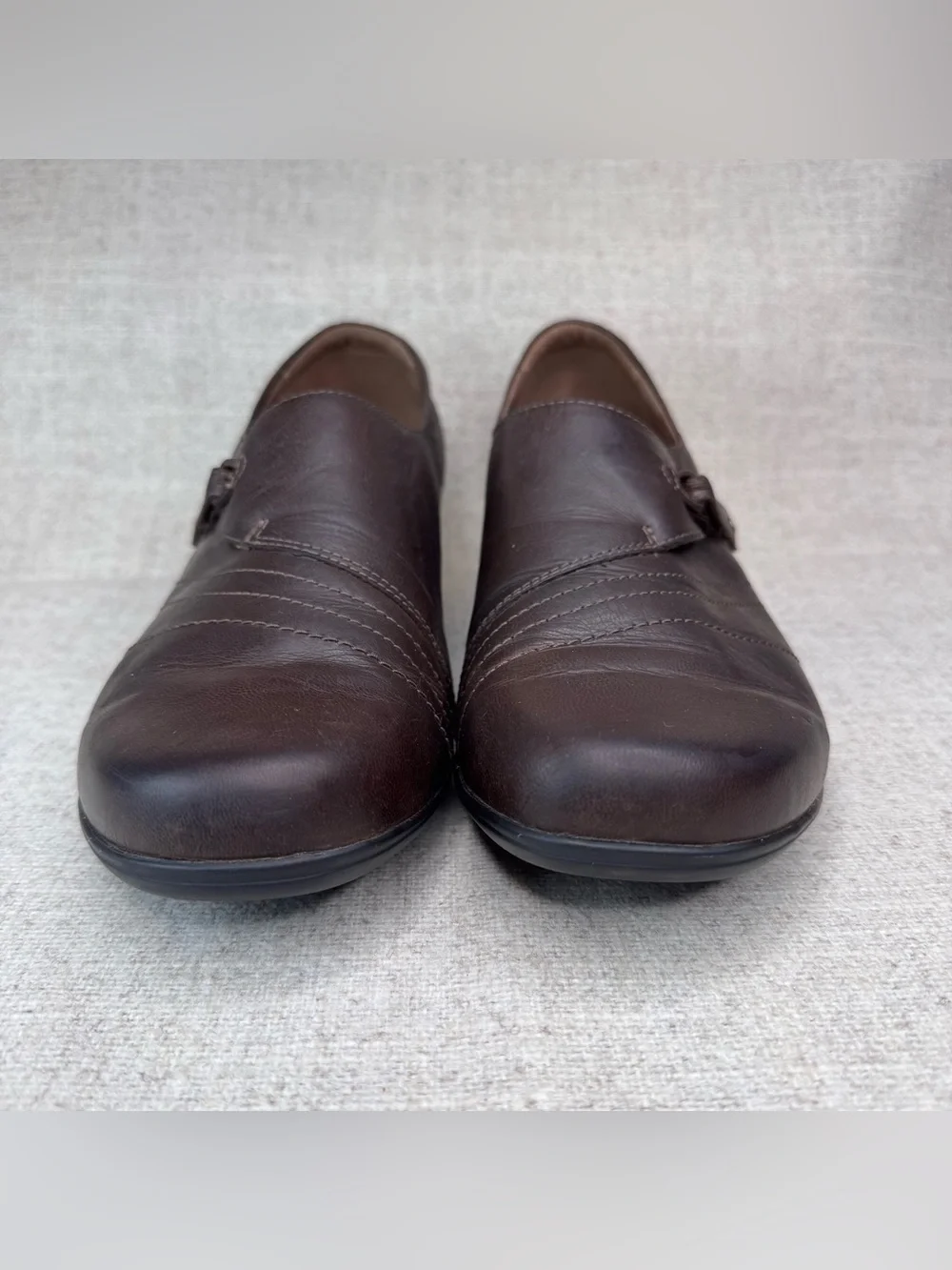 Dansko Franny dark Brown Leather Slip-On Flats comfort loafers sz‎ 10-10.5, 41